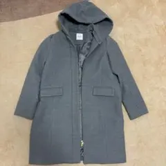 冬コート レディース ノーカラーコート グレー Muller MULLER