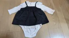 重ね着風ロンパース　バースデイ