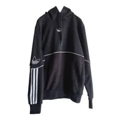 adidas アディダス トラックジャケット XS ブラック×ホワイト パーカー