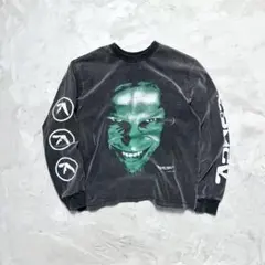 グラフィックプリント ブラックスウェット