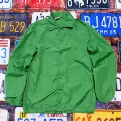 80s 90s USA コーチジャケット グリーン ナイロンジャケット M 古着