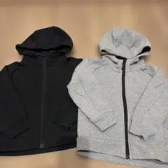 UNIQLO 100サイズ ドライストレッチパーカー 2点セット