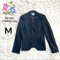 ザスーツカンパニー　テーラードジャケット　【M】　　ストライプ柄　シルク　ウール