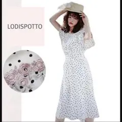 【LODISPOTTO】ドット柄 オールインワンのサムネイル