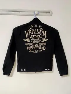 【未使用品】VANSON バンソン デニムジャケット ウィング刺繍 ブラックのサムネイル