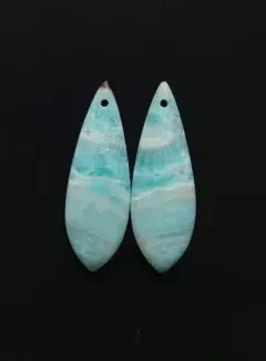 New❗️ゲリラ❗️⑪ ロング ヘミモルファイト ピアス.イヤリング用 ペア