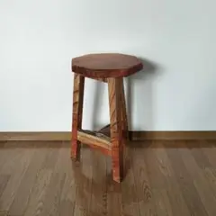 欅 木製スツール シンプル 無垢