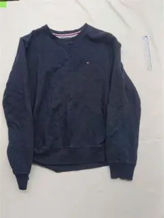 ■トミー ヒルフィガー クルーネック スウェット ネイビー メンズ M