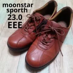 ムーンスター　23　EEE　スニーカー　コンフォート　サイドジップ　スポルス