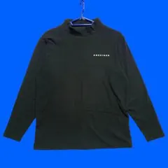 ワンサイダー　長袖ハイネックTシャツ　あったが素材　黒　ブラック　メンズM