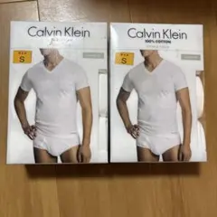 カルバンクライン Ｖネック Tシャツ クラシックフィット Sサイズ 3枚組 2個