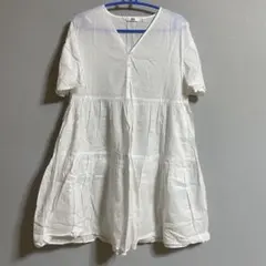 UNIQLO ホワイト 半袖チュニック M
