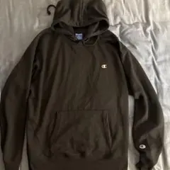Champion ブラックパーカー フード付き