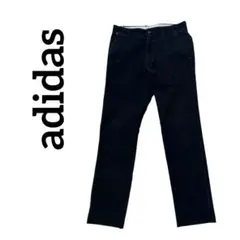 adidas アディダス ブラックゴルフパンツ コーデュロイパンツ 79