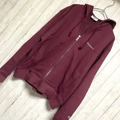 Reebok ジップアップパーカー ボルドー ユニオンジャック　　Lのサムネイル