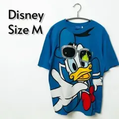 Disney Resort ドナルドダック Tシャツ ブルー サイズM【744】のサムネイル