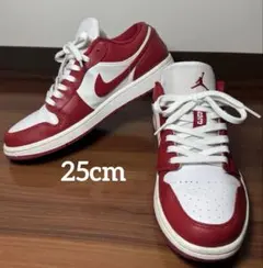 【人気モデル】エアジョーダン1 ロー ジムレッド 25.0cm AJ1のサムネイル