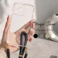 iPhone13 Pro iPhoneケース ロープストラップ ストラップ付き