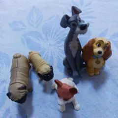 [パグ][コッカスパニエル] 他 犬 いぬ フィギュアまとめ売りのサムネイル