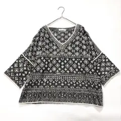 美品✨イザベルマランエトワール コットン ニット トップス 半袖 総柄 Mのサムネイル