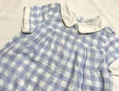 ラルフローレン ギンガムチェック ロンパース 80