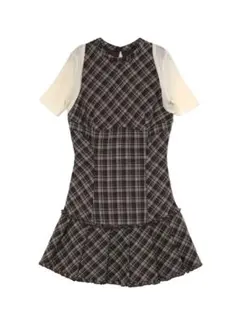 エムエメ Classic mood check mini onepiece - メルカリ