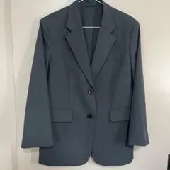 GU オーバーサイズテーラードジャケット ダークグレー Mサイズ