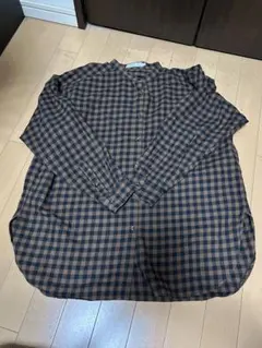 チェックシャツ ブラウン シャツ