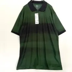 UNIQLO ドライEXポロシャツ/錦織圭選手着用モデル アブストラクト柄　L