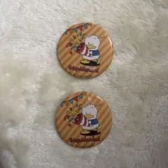 サンリオキャラクターズ　缶バッチ　はぴだんぶい　あひるのペックル