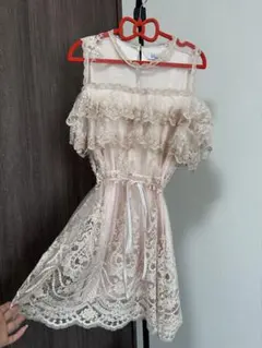 キャバ嬢ひめか着用 Riina coutureフリルレースドレス S相当