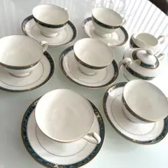 【美品】ノリタケ　ボーンチャイナ　ティーカップセット