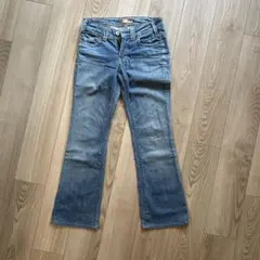 YANUS 6ポケット フレアパンツ ライトブルー