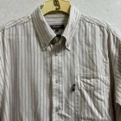 marie claire homme ストライプ 長袖シャツ LL