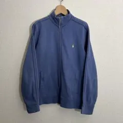 ポロラルフローレン ハーフジップ スウェット フェードブルー L
