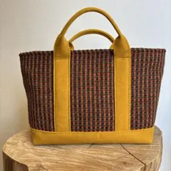大人のトートバッグシリーズ　新品　オレンジ✖️黄色