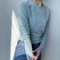 LOWRYSFARM ラメクルーロングスリーブ