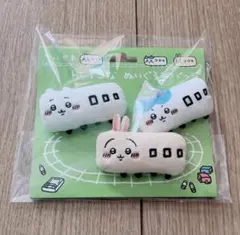 【新品】トレインなぬいぐるみバッジ3個セット ちいかわ、ハチワレ、うさぎ