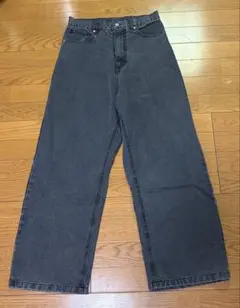 ワイドデニムパンツ ブラックのサムネイル