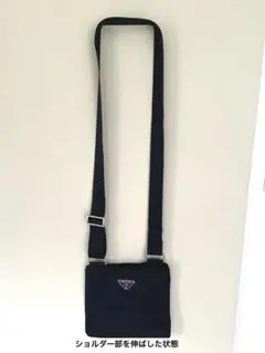 【中古品】PRADA ナイロン サコッシュ ブラック