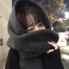 タグ付き新品　GRL 起毛フェイクウールフリンジボリュームマフラー fo1250