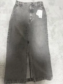 PROPORTION グレー デニムナロースカート　PS