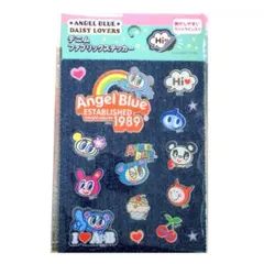 3 エンジェルブルー ANGEL BLUE デニムファブリックステッカー