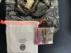 TULLY'S COFFEEカフェオレ＆ロイヤルミルクティー 巾着&バッグセット