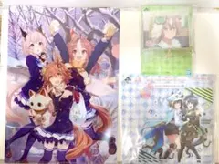 ウマ娘 クリアファイル 一番くじ F賞スクエアアクリルスタンド H賞ミニプレート