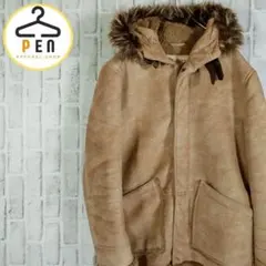 【レトロ古着】デッキジャケット フライトジャケット チンベスト ムートン L