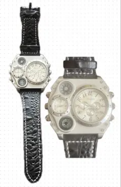 【インパクト大】Oulm 1349 ビッグフェイス 腕時計