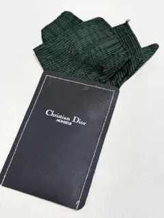 超美品☆ディオール シルクイージーポケットチーフ⑧ 赤茶、青、紫 