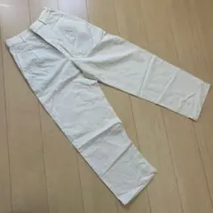 UNIQLO リネンブレンドタックワイドパンツ