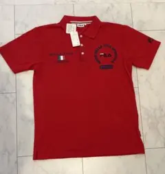 FILA ポロシャツ レッド Lサイズ 新品タグ付きのサムネイル